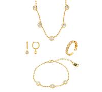 August Woods Gold Crystal Bezel Beaded Gift Set - Gold