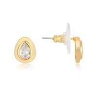 August Woods Gold Crystal Teardrop Stud Earrings - Gold