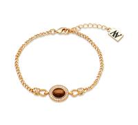 August Woods Gold CZ Tiger's Eye Bracelet - Gold