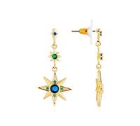 August Woods Gold Drop Blue Green Star Earrings - Gold