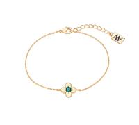 August Woods Gold Green Clover Bracelet - Gold