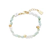 August Woods Gold Mint Larimar Stone Beaded Bracelet - Gold