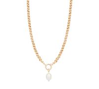 August Woods Gold Pearl Charm Necklace