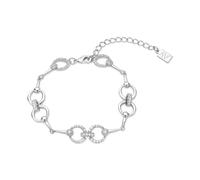 August Woods Silver Circle Crystal Link Bracelet - Silver