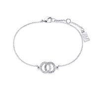August Woods Silver Crystal Link Circle Bracelet - Silver