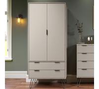 Core Products Augusta 2 Door 2 Drawer Wardrobe Driftwood, Brown