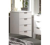 Augusta 4 Drawer Narrow Chest Grey
