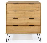Augusta Chest - 4 Drawer - Pine - Hairpin Legs