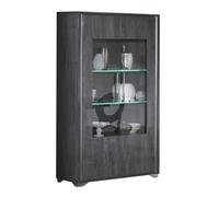 Augusta Grey Oak Effect 2 Door Display Cabinet