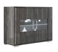 Augusta Grey Oak Effect 2 Door Small Sideboard