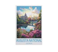 Augusta National Georgia，Jigsaw Puzzles for Adults 1000 Piece, Classic Puzzle Teens Boys Girls Puzzles Sturdy Tight Fitting Pieces,Letters On Back for Ideal Challenging And Gift（38x26cm）-FR31