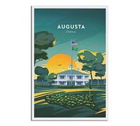 Augusta National Golfs Club Evening Traditional Poster Vintage Travel Poster Canvas Art Print Office Family Bedroom Decorative Posters Gift Wall Decor Poster 12x18inchs(30x45cm) Unframe-.