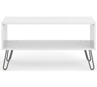 Augusta Open Coffee Table - White - Hairpin Legs
