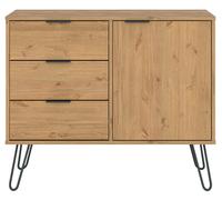 Core Products Augusta Small Sideboard With 1 Door 3 Drawers Grey, Grey