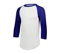Augusta Sportswear Baseball Jersey 2.0, White/Purple, 2XL