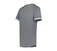 Augusta Sportswear Boys Cutter+ Henley Jersey Graphite/White