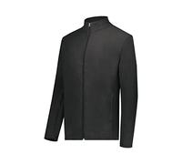 Augusta Sportswear Men's Micro-lite Fleece Full Zip Jacket, Black, Large