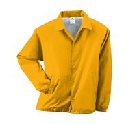 Augusta Sportswear Men's Nylon Coach's Jacket/Lined, Gold, M