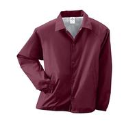 Augusta Sportswear Men's Nylon Coach's Jacket/Lined, Maroon, M