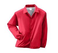 Augusta Sportswear Men's Nylon Coach's Jacket/Lined, Red, L