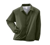 Augusta 3100 Nylon Coach's Jacket/Lined Olive Drab Green L