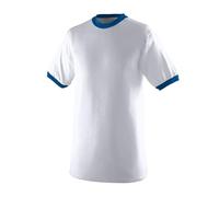 Augusta Sportswear Men's Ringer tee Shirt White/Royal