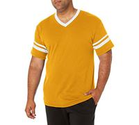 Augusta Sportswear Men's Sleeve Stripe Jersey, Gold/White, S