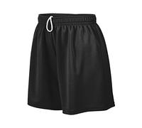 Augusta Sportswear Women's Wicking mesh Short, Black, S