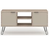 Augusta TV Unit - Driftwood - Hairpin Legs