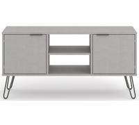 Augusta TV Unit - Grey - Hairpin Legs