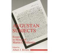 Augustan Subjects: Essays in Honor of Martin C. Battestin