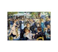Auguste Pierre Renoir Works《Dance at Le Moulin De La Galette》Printing Posters Stylish Wall Art Canvas Paintings Aesthetic Picture Print for Room Decoration 20x30inch(50x75cm)