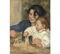 Auguste Renoir Gabrielle And Jean Unframed Wall Art Print Poster Home Decor Premium