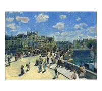 Auguste Renoir Pont Neuf Paris, großer Kunstdruck auf Leinwand, Premium-Poster