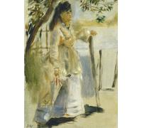 Auguste Renoir: Woman by a Fence, 1866
