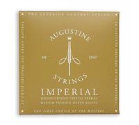Augustine Imperial Red Nylon Guitar Strings (Premium Complete Set) for Classical Guitars - Medium Tension Trebles, Medium Tension Basses - Bright, Powerful, Clear Sound