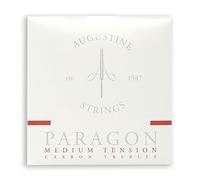 Augustine Paragon Red Carbon Guitar Strings (Complete Set) - Premium Fluorocarbon Trebles for Classical Guitars - Medium Tension - Balanced, Full-Bodied Tone