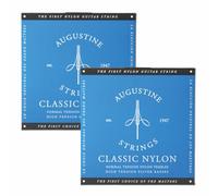 Augustine Strings Classic Blue - High Tension Classical Guitar Strings - The Original Nylon String - 2 Sets
