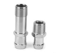 AugustknowU 1/2-14 NPT Stainless Steel Heater Hose Connector for Chevrolet Small Block V8 Engine Heater Line Installation and Service