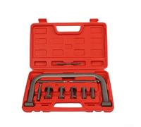 AugustknowU 10 Piece Valve Spring Compressor Tool Kit For Automotive Repair Featuring Alloy Build Sandblasted And Multi Adapter Support