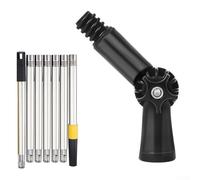 AugustknowU 111 Inch Telescopic Gutter Cleaner With Rotatable Head And Clamp Attachment For Multi-Purpose Cleaning Tasks Around The House