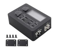 AugustknowU 12V 100W Power Box Featuring LED Display, 6 USB Ports including USB C PD3 0 for Fast Charging, Compatible with For RVs, Cars, and Boats (Without Line)