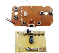 AugustknowU 2.4GHz 6 Channel Wireless Remote Control PCB Transmitter With Receiver For RC Excavator And Vehicle Models(Six-way Track)