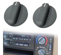AugustknowU 2 Pack Black ABS Climate Control Knobs Compatible With for GMC for JIMMY Sonoma 1995-1997 And for CHEVY Blazer S10 1995-1997 Direct Replacement