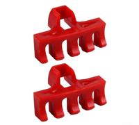 AugustknowU 2 Pcs Badminton Stringing Load Spreader Compatible With 10x6mm Slot Frames To Prevent Structural Stress During Tensioning(Red)