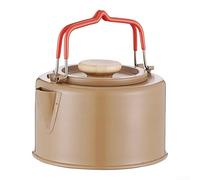 AugustknowU 304 Grade Stainless Steel Camping Kettle 1100ML Capacity For Outdoor Enthusiasts Needing A Lightweight Reliable Water Heating Solution(Yellow)