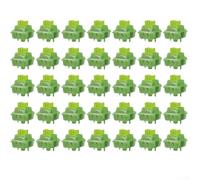 AugustknowU 35pcs Mechanical Keyboard Switch Set Linear and Tactile Supporting 3 Pin and 5 Pin PCBs with Silent V3 Lime and Peach V3 for Responsive and Smooth Keystrokes (LimeV3Sllent)