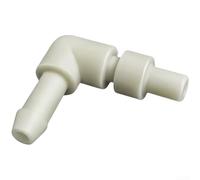 AugustknowU 3PCS L-Shape Tubing Connector For Coffee Machines 3mm ID X 6mm OD Plastic Fitting With 90 Degree Bend For Direction Control