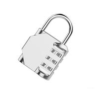 AugustknowU 4-Digit Mechanical Combination Lock, Zinc Alloy for Consistent Operation, Outdoor Luggage, Gym Lockers Tool, Chests and Iron Doors(silver)