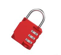 AugustknowU 4-Digit Mechanical Combination Lock, Zinc Alloy for Consistent Operation, Outdoor Luggage, Gym Lockers Tool, Chests and Iron Doors(red)